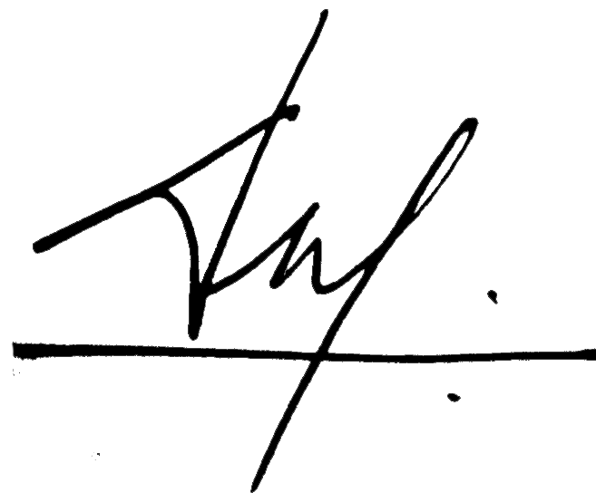 Sign of Rev. Devilal Shrestha (Dev)